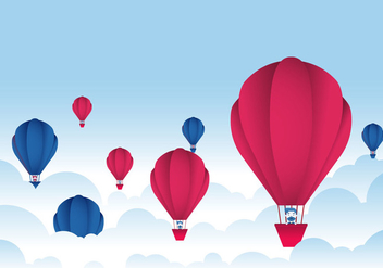 Hot Air Balloon Festival Vector - vector #438493 gratis